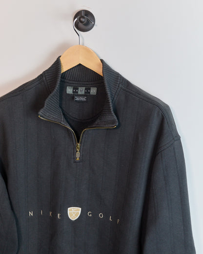 Early 90s Nike Golf Grey Quarter Zip Jumper (L)
