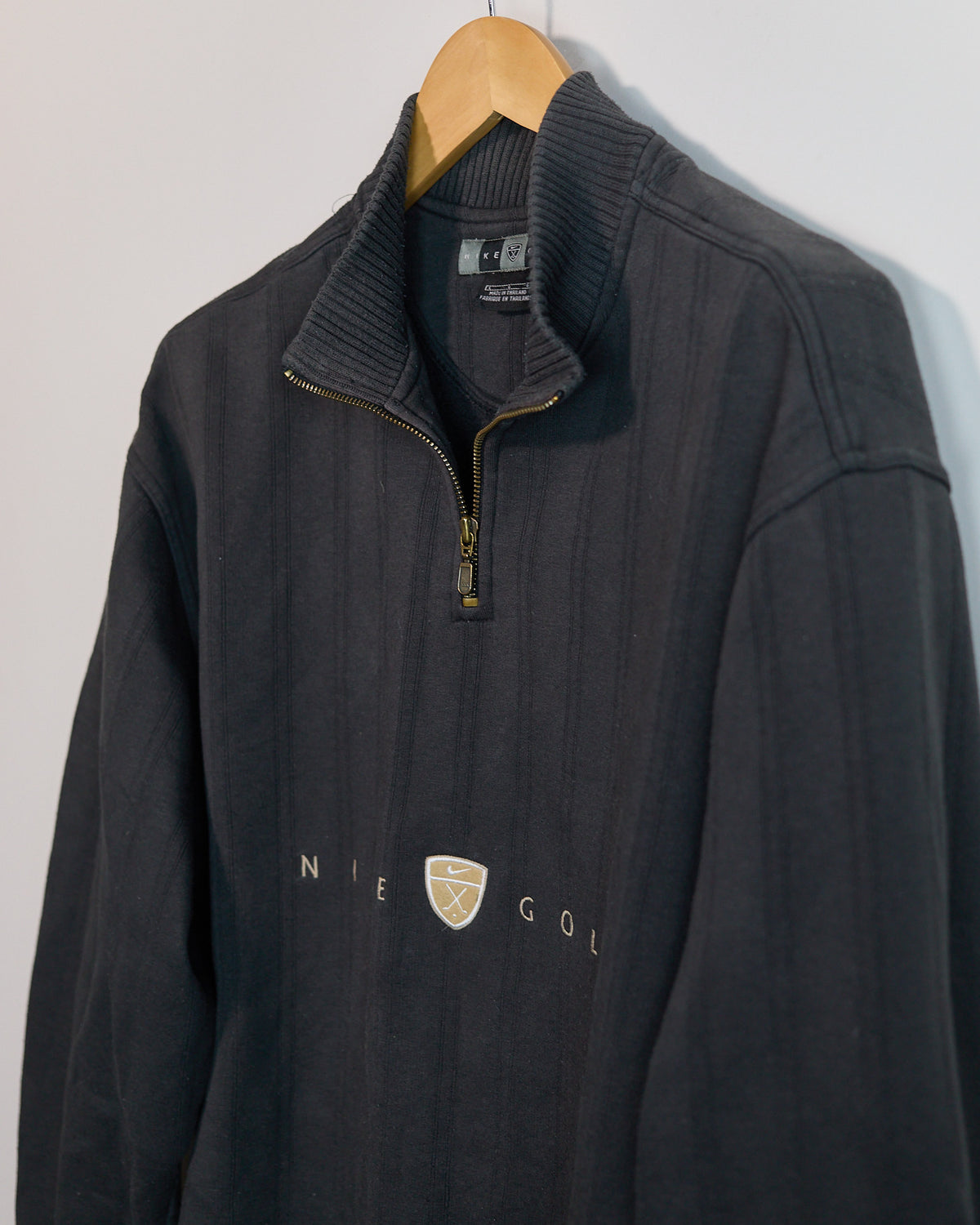 Early 90s Nike Golf Grey Quarter Zip Jumper (L)