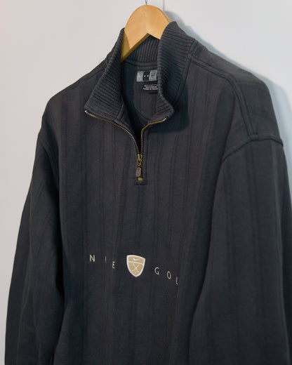 Early 90s Nike Golf Grey Quarter Zip Jumper (L)