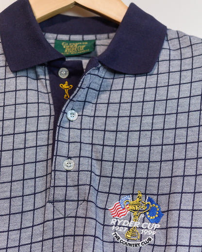 Late 90s Glenmuir Grey/Navy Pattern Ryder Cup Polo (L)