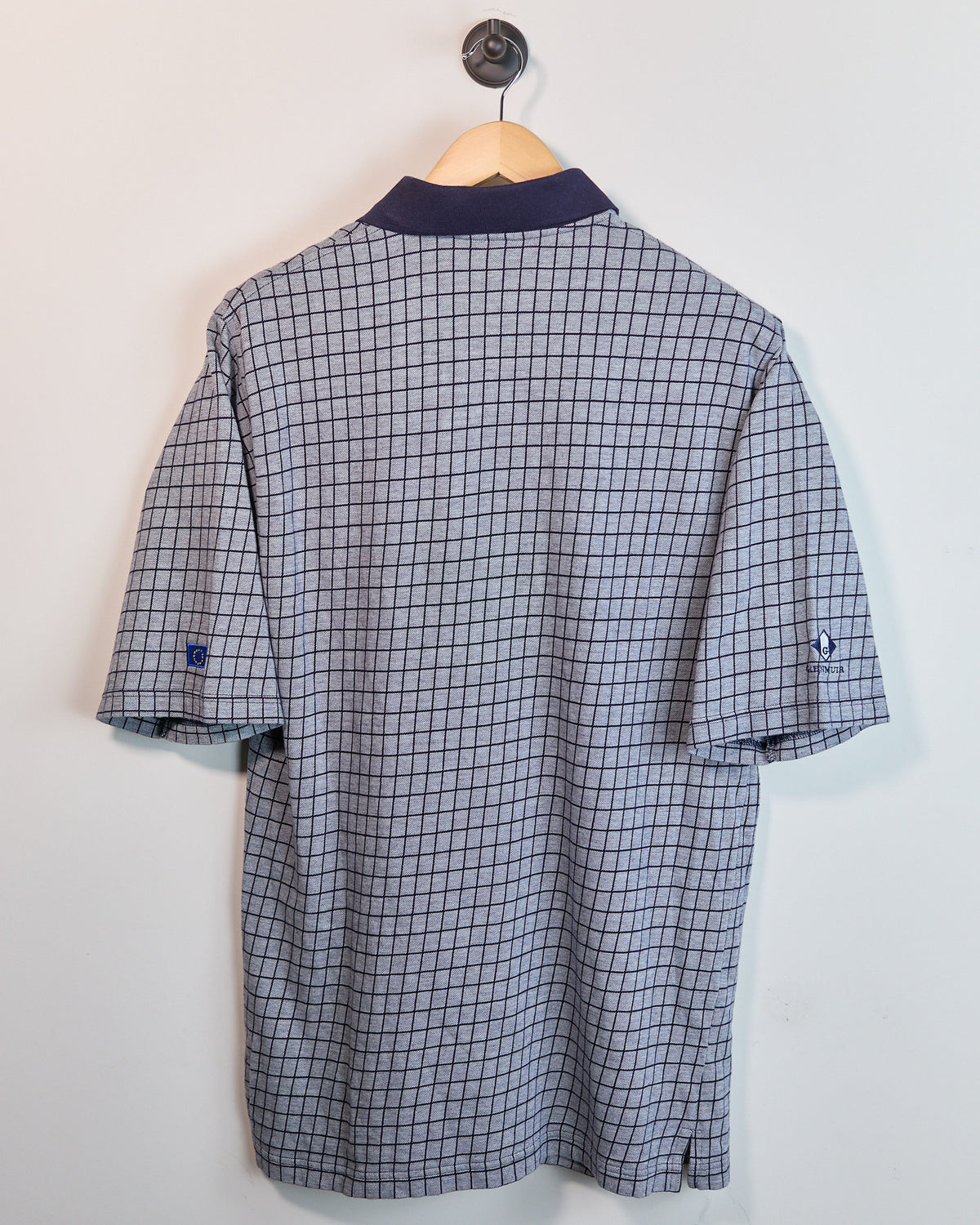 Late 90s Glenmuir Grey/Navy Pattern Ryder Cup Polo (L)