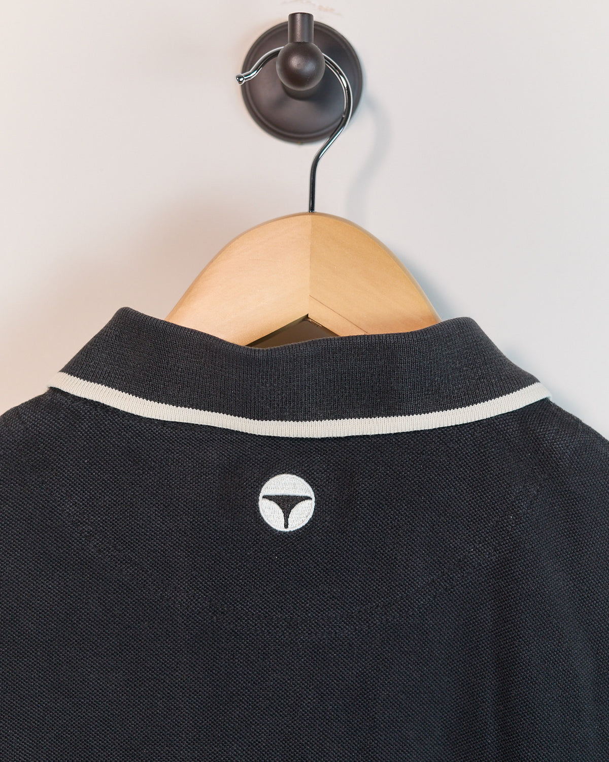 Mid 90s TaylorMade Black/White Short Sleeve Polo (L)