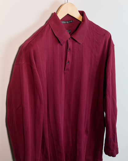 Early 90s Nike Golf Tiger Woods Red Long Sleeve Polo (L, but bigger)