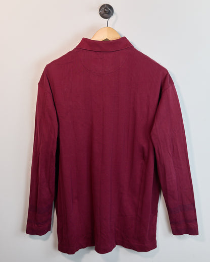 Early 90s Nike Golf Tiger Woods Red Long Sleeve Polo (L, but bigger)