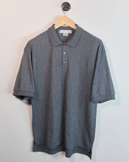 Early 00s Nike Golf Tiger Woods Dark Grey Short Sleeve Polo (L)
