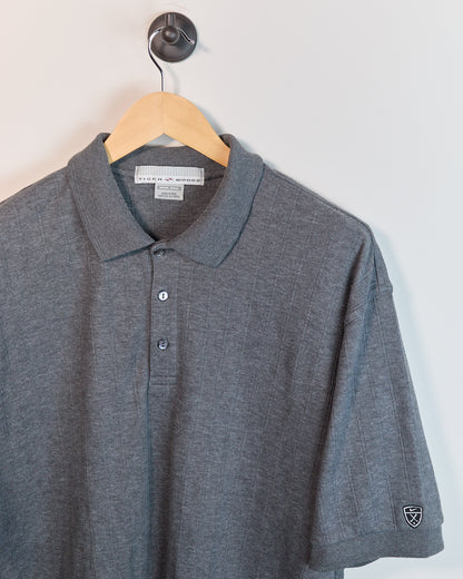 Early 00s Nike Golf Tiger Woods Dark Grey Short Sleeve Polo (L)