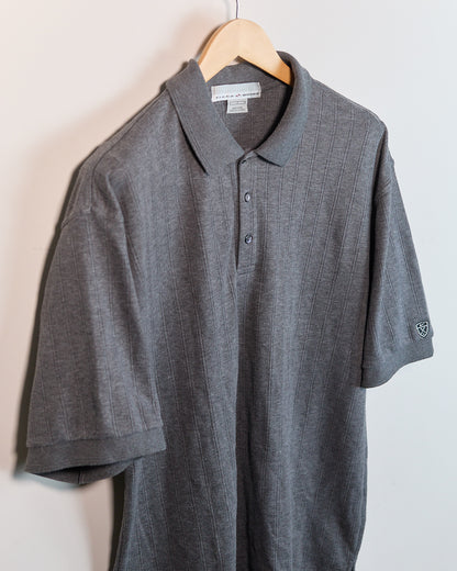 Early 00s Nike Golf Tiger Woods Dark Grey Short Sleeve Polo (L)