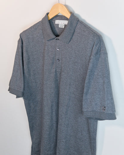 Early 00s Nike Golf Tiger Woods Dark Grey Short Sleeve Polo (L)