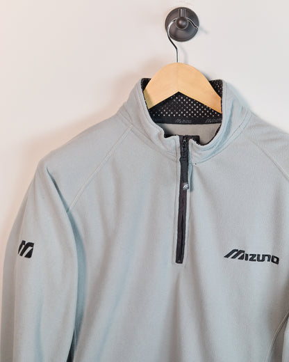 Late 90s Mizuno Golf Light Grey Quarter Zip Jumper (L)