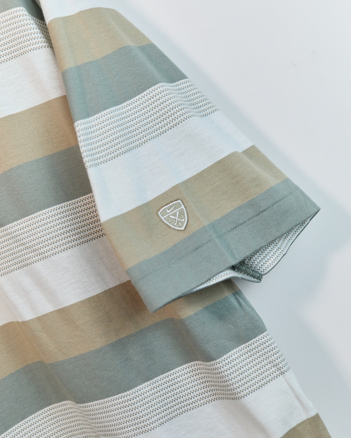 90s Nike Golf Brown/Green Pattern Short Sleeve Polo (L, boxy)