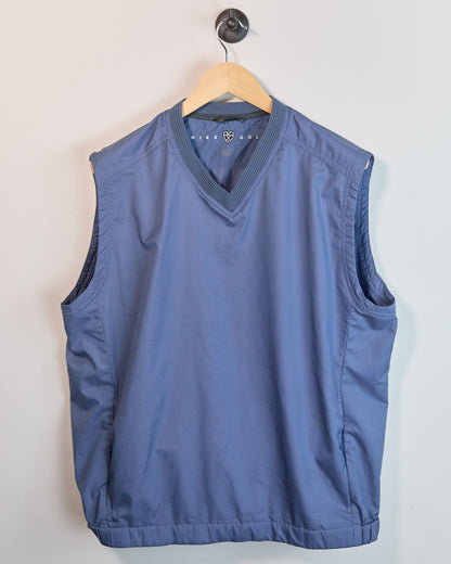 Early 90s Nike Golf Grey/Blue Windbreaker Vest (M)