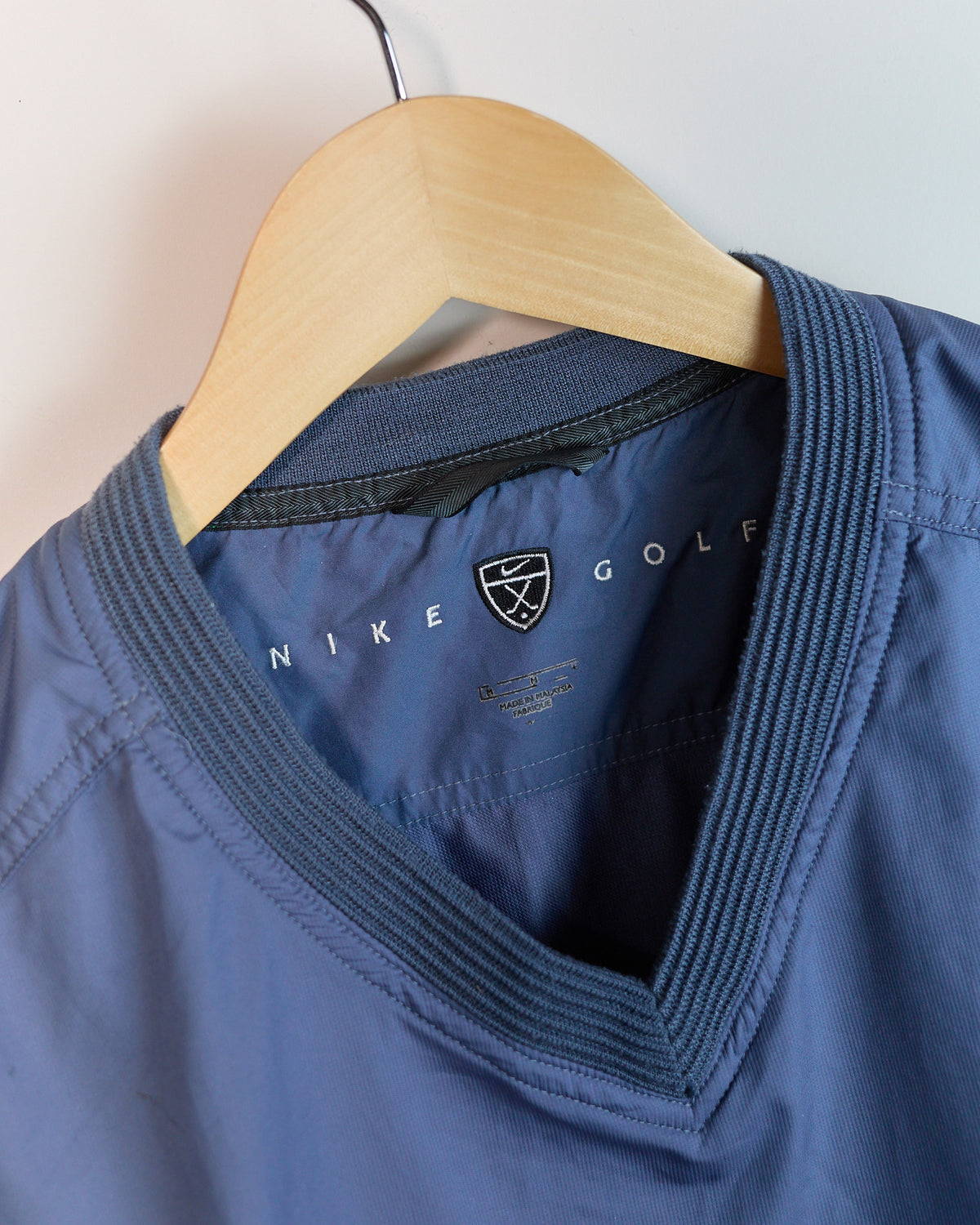 Early 90s Nike Golf Grey/Blue Windbreaker Vest (M)
