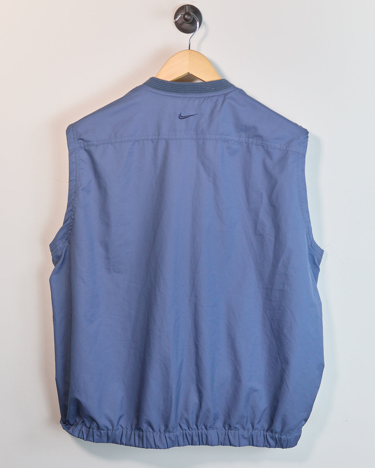 Early 90s Nike Golf Grey/Blue Windbreaker Vest (M)