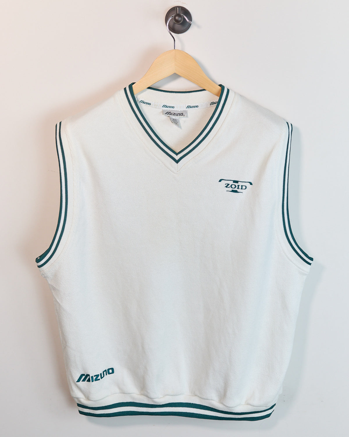 90s Mizuno Golf White/Green Vest (XXL but smaller)