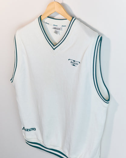 90s Mizuno Golf White/Green Vest (XXL but smaller)
