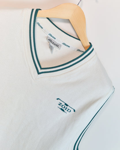 90s Mizuno Golf White/Green Vest (XXL but smaller)