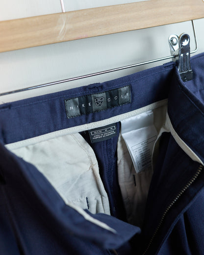 90s Nike Golf Navy Double Pleated Chinos (32/32)