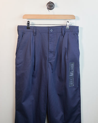 90s Nike Golf Navy Double Pleated Chinos (32/32)