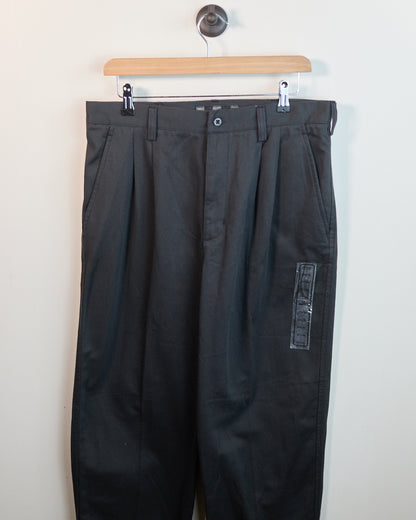 90s Nike Golf Black Double Pleated Chinos (32/32)