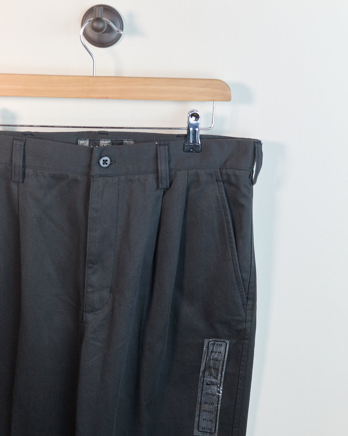 90s Nike Golf Black Double Pleated Chinos (32/32)