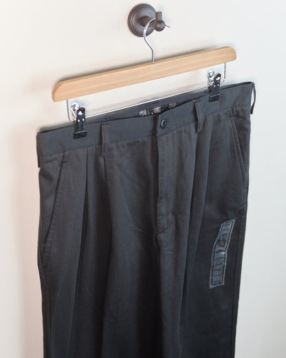 90s Nike Golf Black Double Pleated Chinos (32/32)