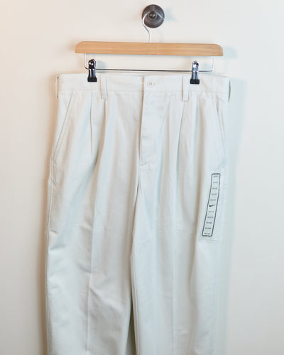 90s Nike Golf Cream Double Pleated Chinos (32/32)