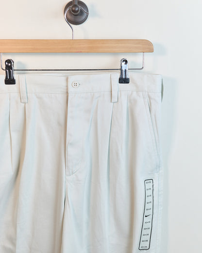 90s Nike Golf Cream Double Pleated Chinos (32/32)