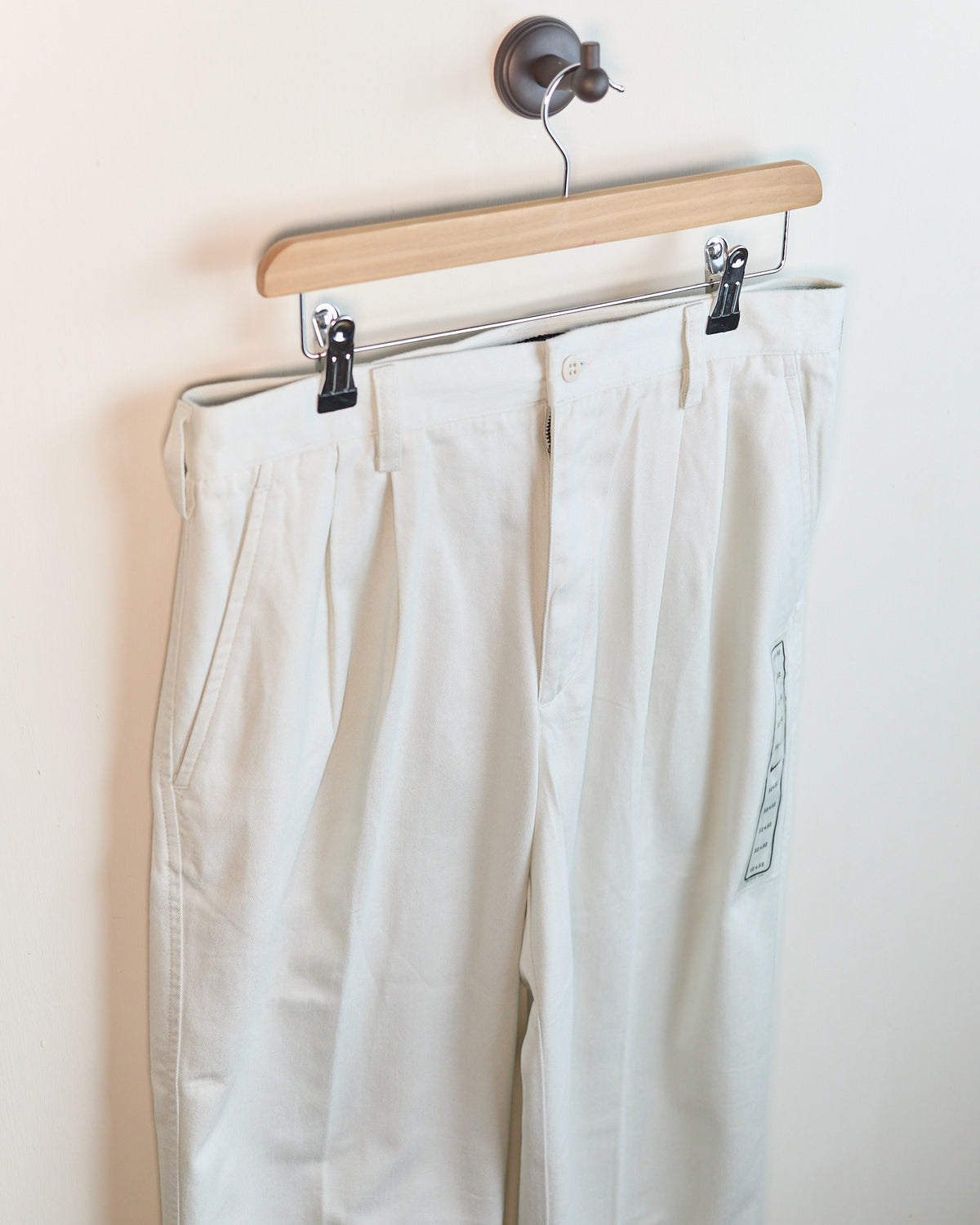 90s Nike Golf Cream Double Pleated Chinos (32/32)