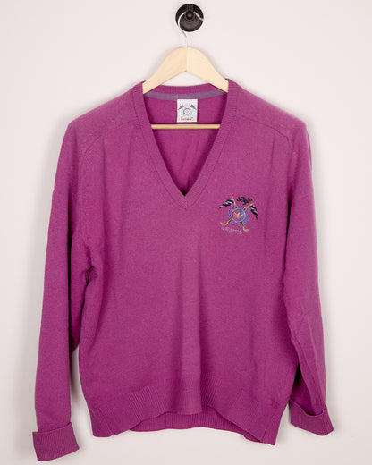 80s Adidas Golf Purple Knitwear (L)