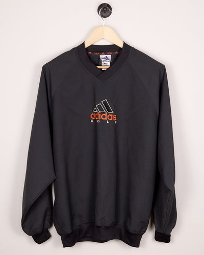 90s Adidas Golf Black/Red Windbreaker (L)