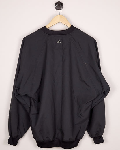 90s Adidas Golf Black/Red Windbreaker (L)