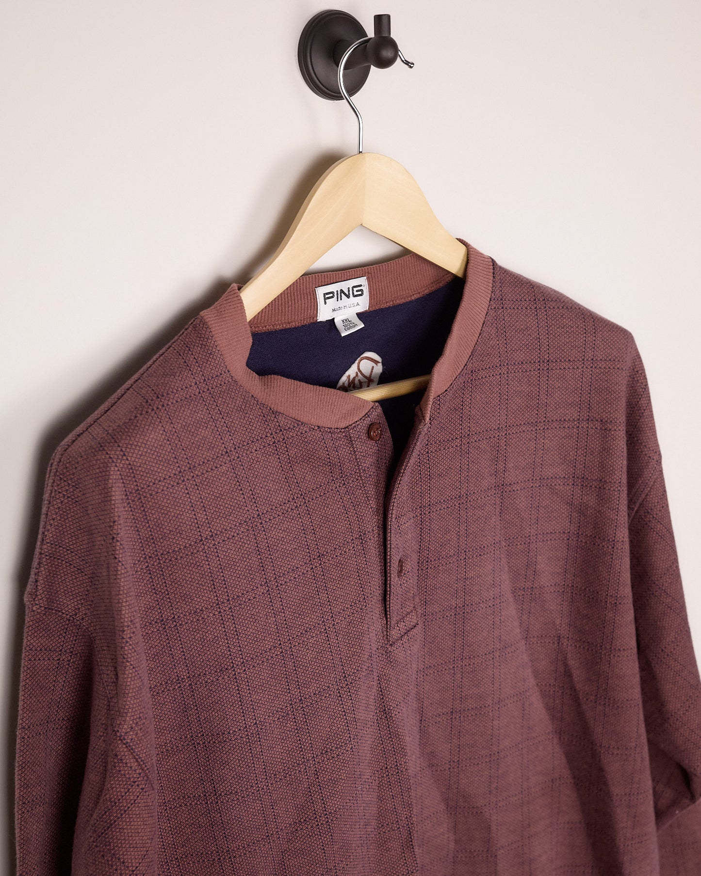 90s Ping Golf Maroon/Black Knitwear (XXL)