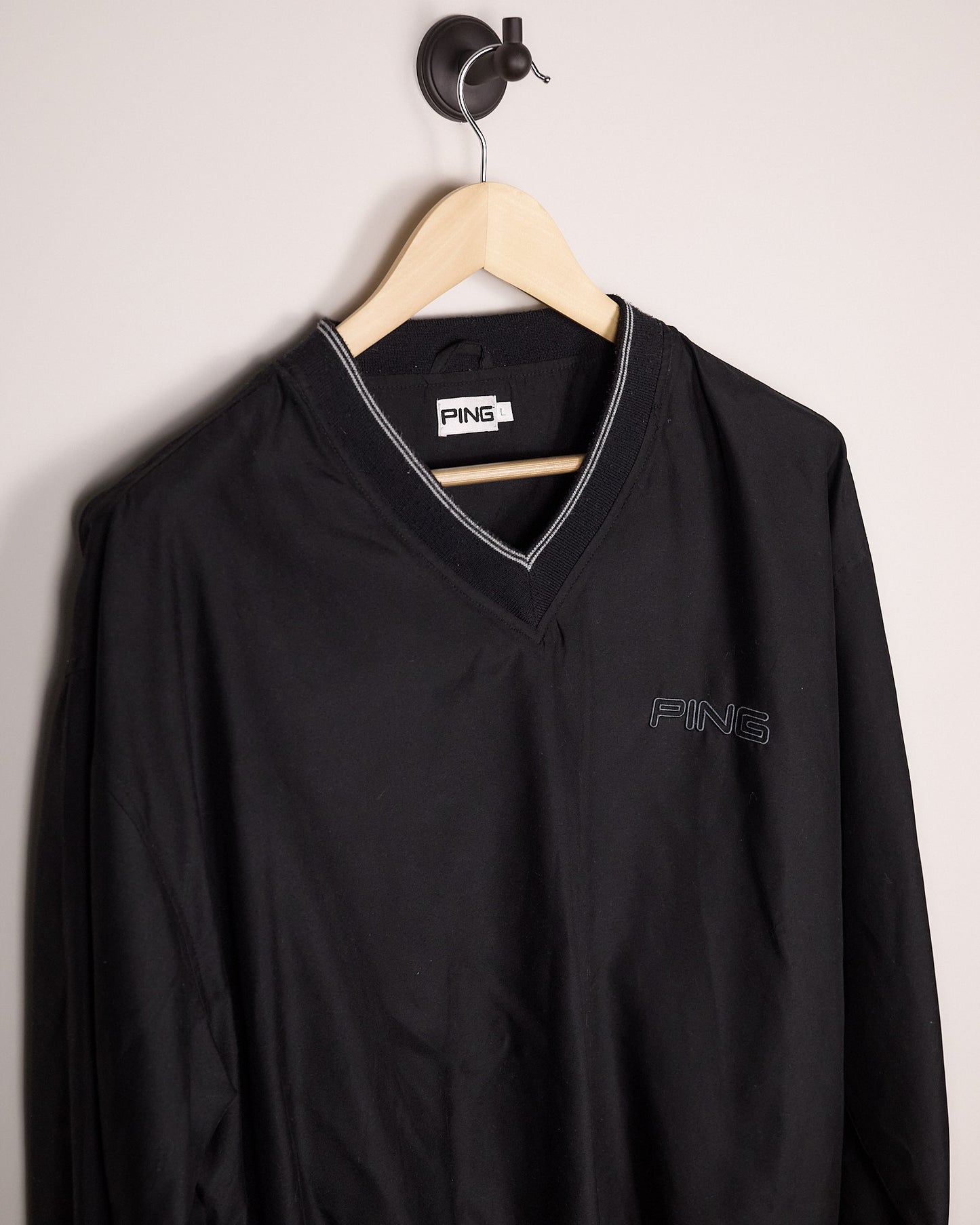 90s Ping Golf Black/Grey Windbreaker (L)