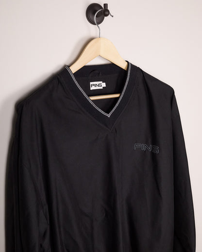 90s Ping Golf Black/Grey Windbreaker (L)