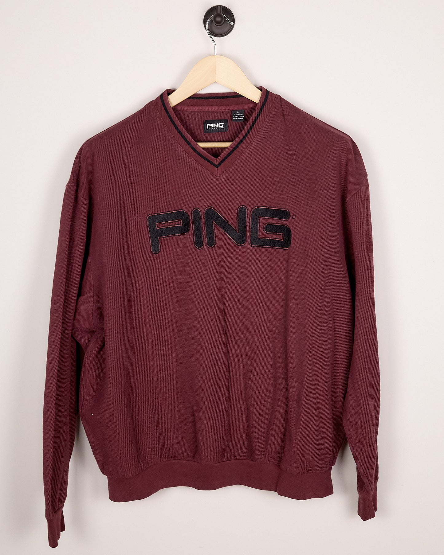 90s Ping Golf Maroon Knitwear (L)