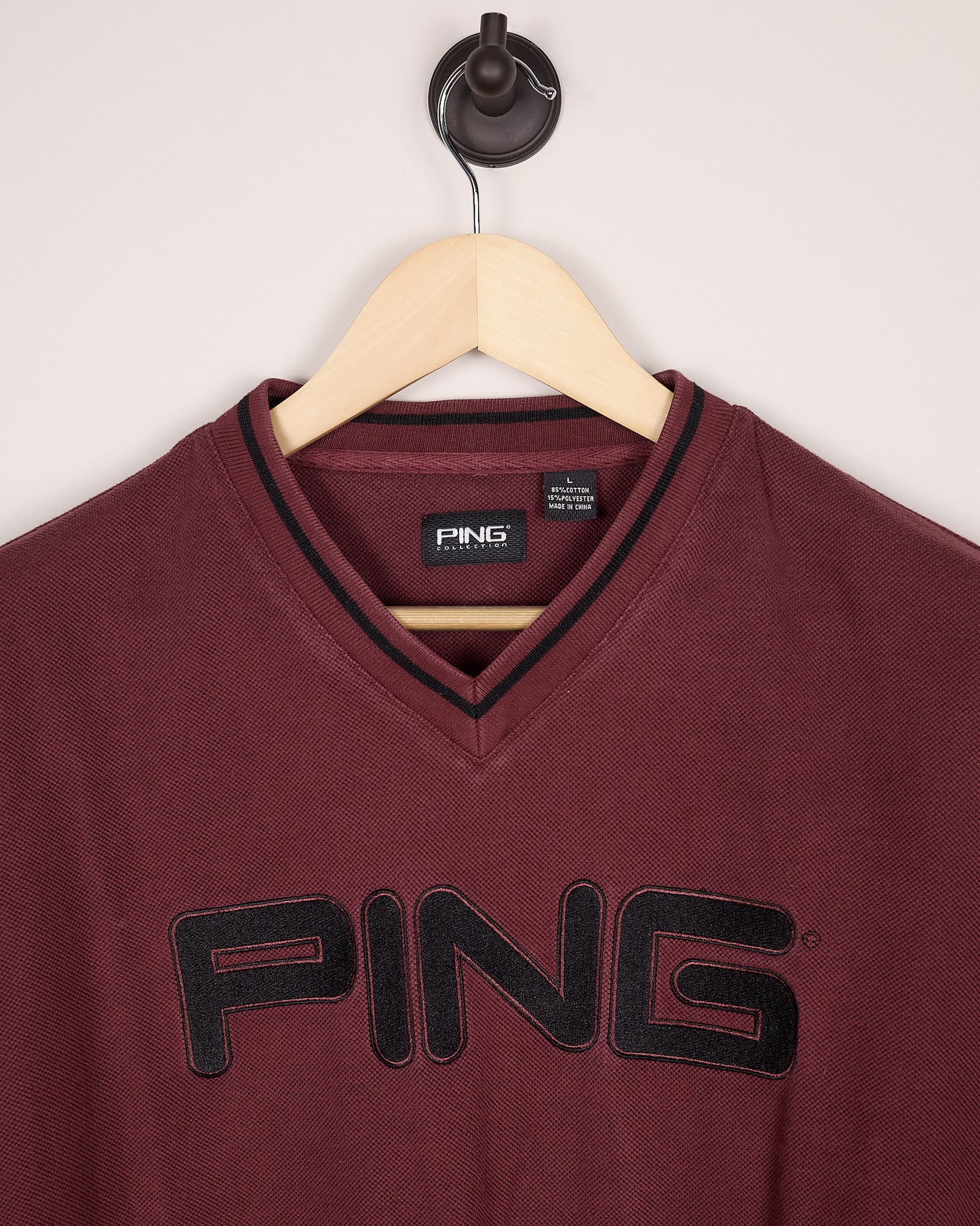 90s Ping Golf Maroon Knitwear (L)
