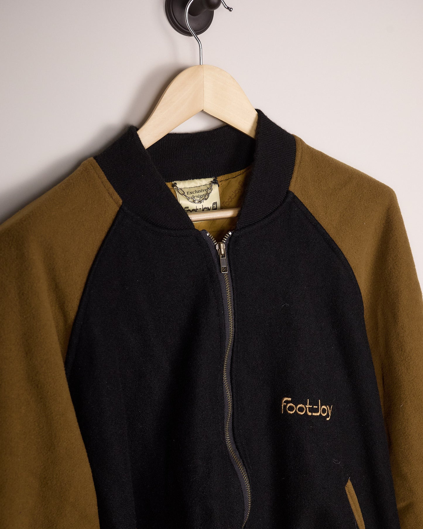80s/90s FootJoy Black/Brown Full-Zip (XL)