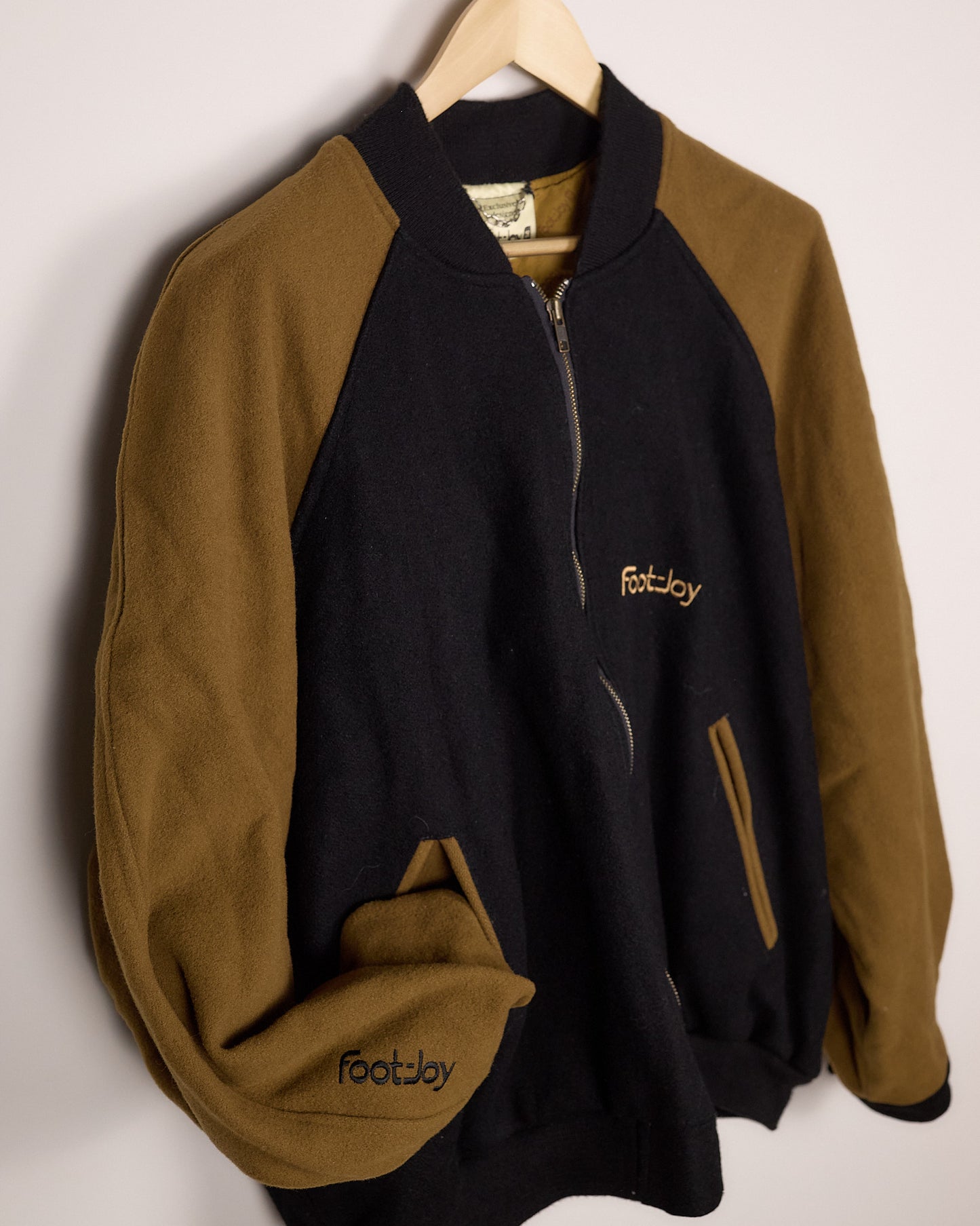 80s/90s FootJoy Black/Brown Full-Zip (XL)