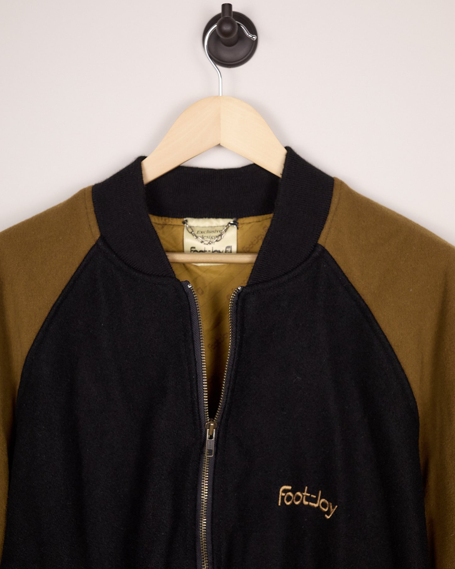 80s/90s FootJoy Black/Brown Full-Zip (XL)