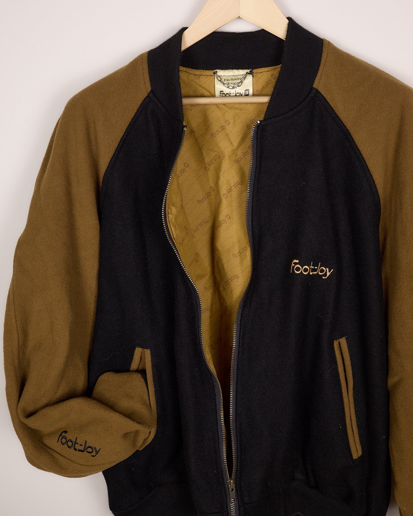 80s/90s FootJoy Black/Brown Full-Zip (XL)