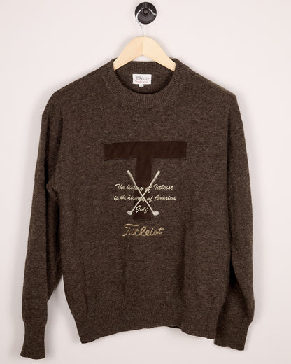 80s/90s Titleist Brown/Cream Knitwear (L)