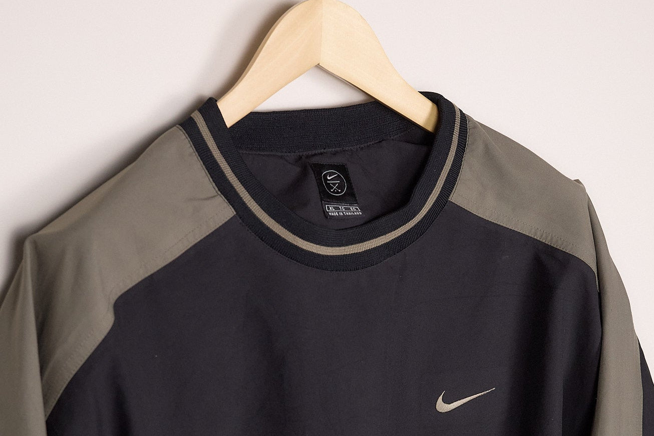 90s Nike Golf Black/Grey Windbreaker (XL)