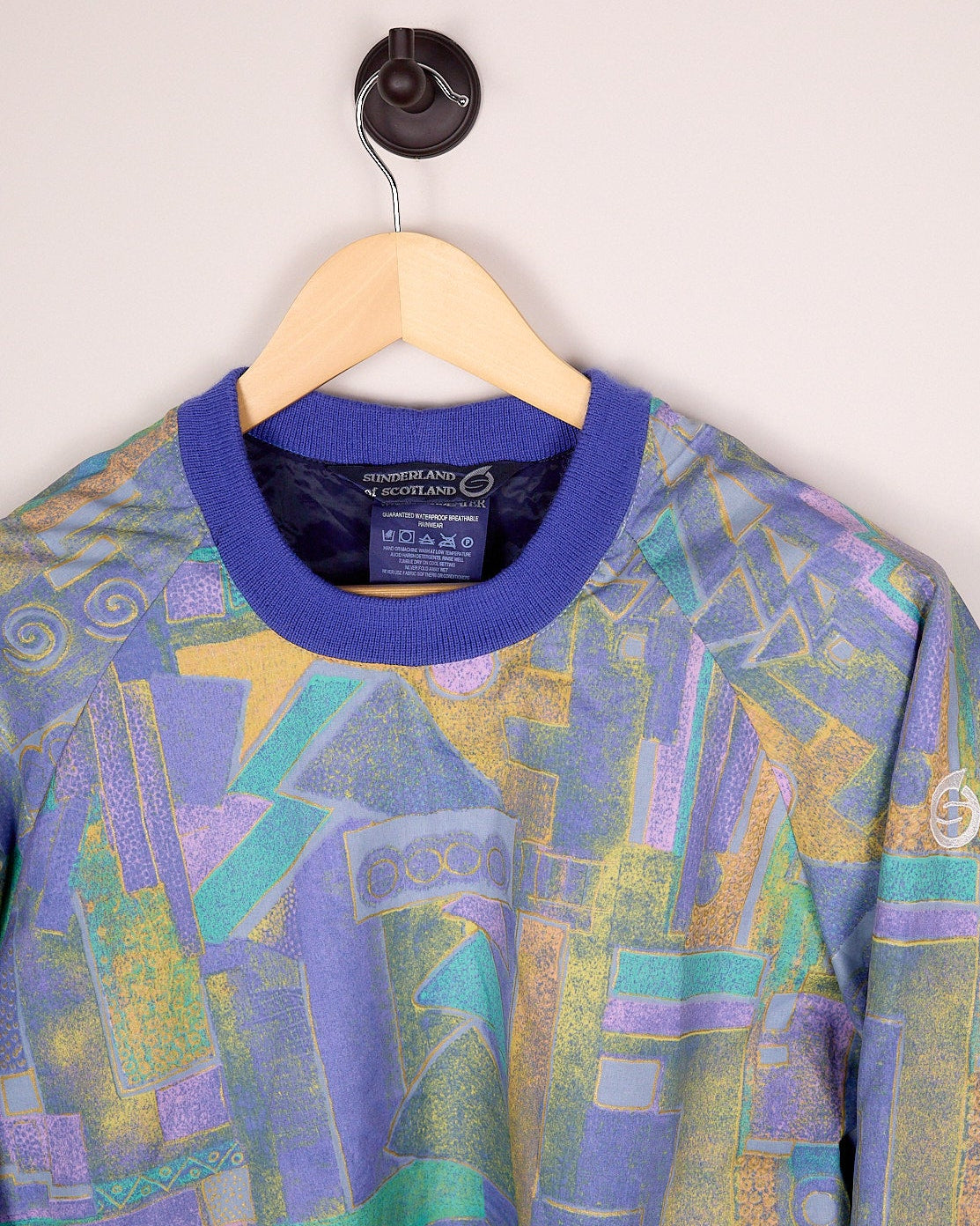 Early 90s Sunderland of Scotland Blue/Turquoise Windbreaker (S)