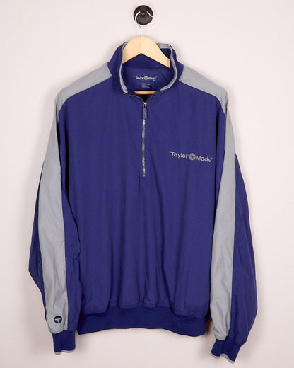 Early 90s TaylorMade Golf Blue/Grey Quarter-Zip (XL)