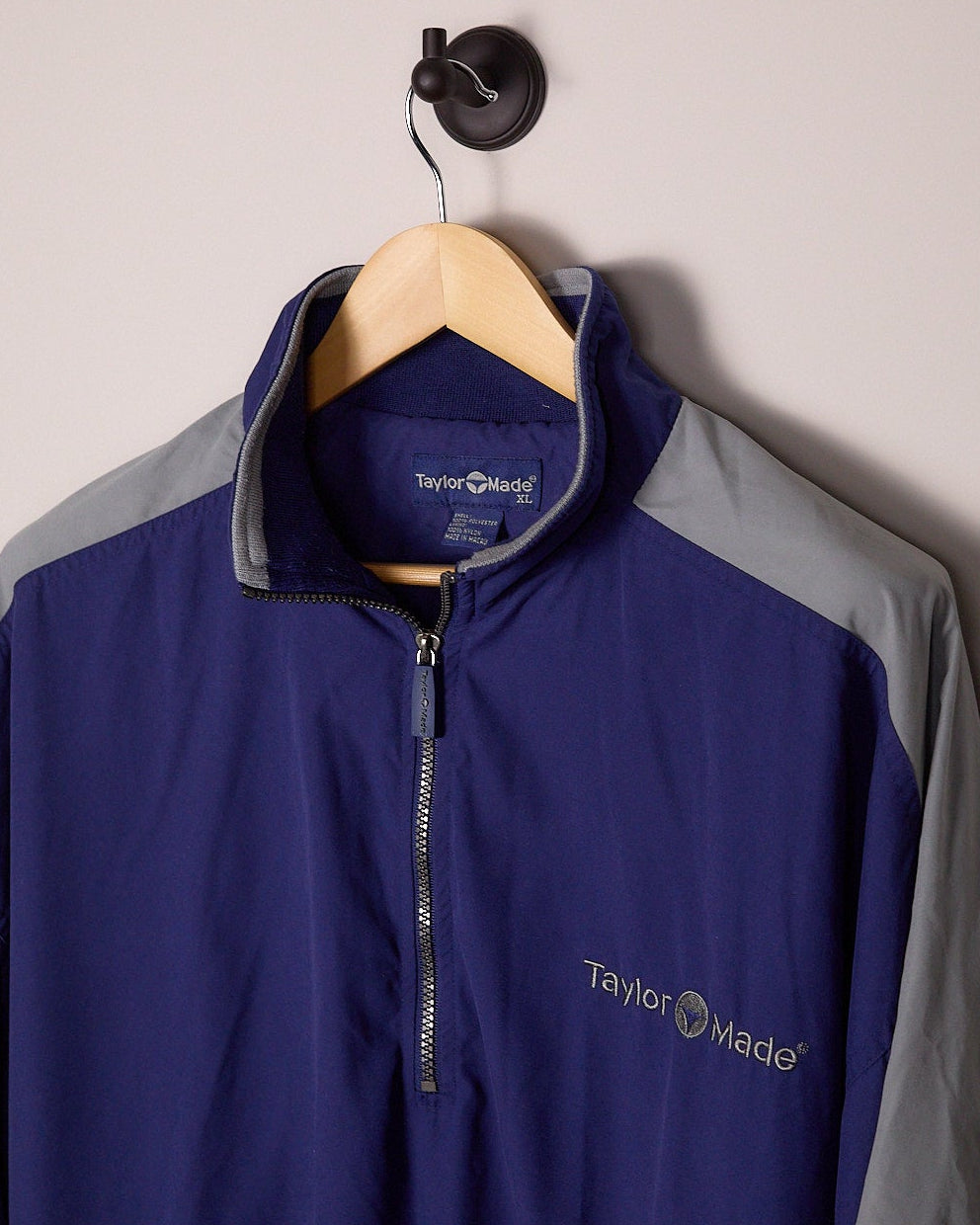 Early 90s TaylorMade Golf Blue/Grey Quarter-Zip (XL)