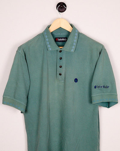 80s/90s TaylorMade Golf Green/Blue Polo (M)