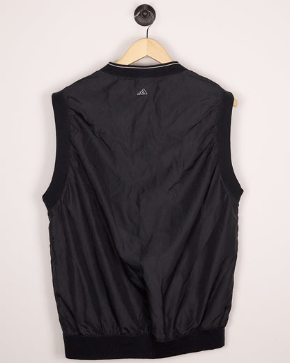 90s Adidas Golf Black/White Gilet (L)