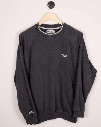 90s Ping Golf Grey/Black Knitwear (L)