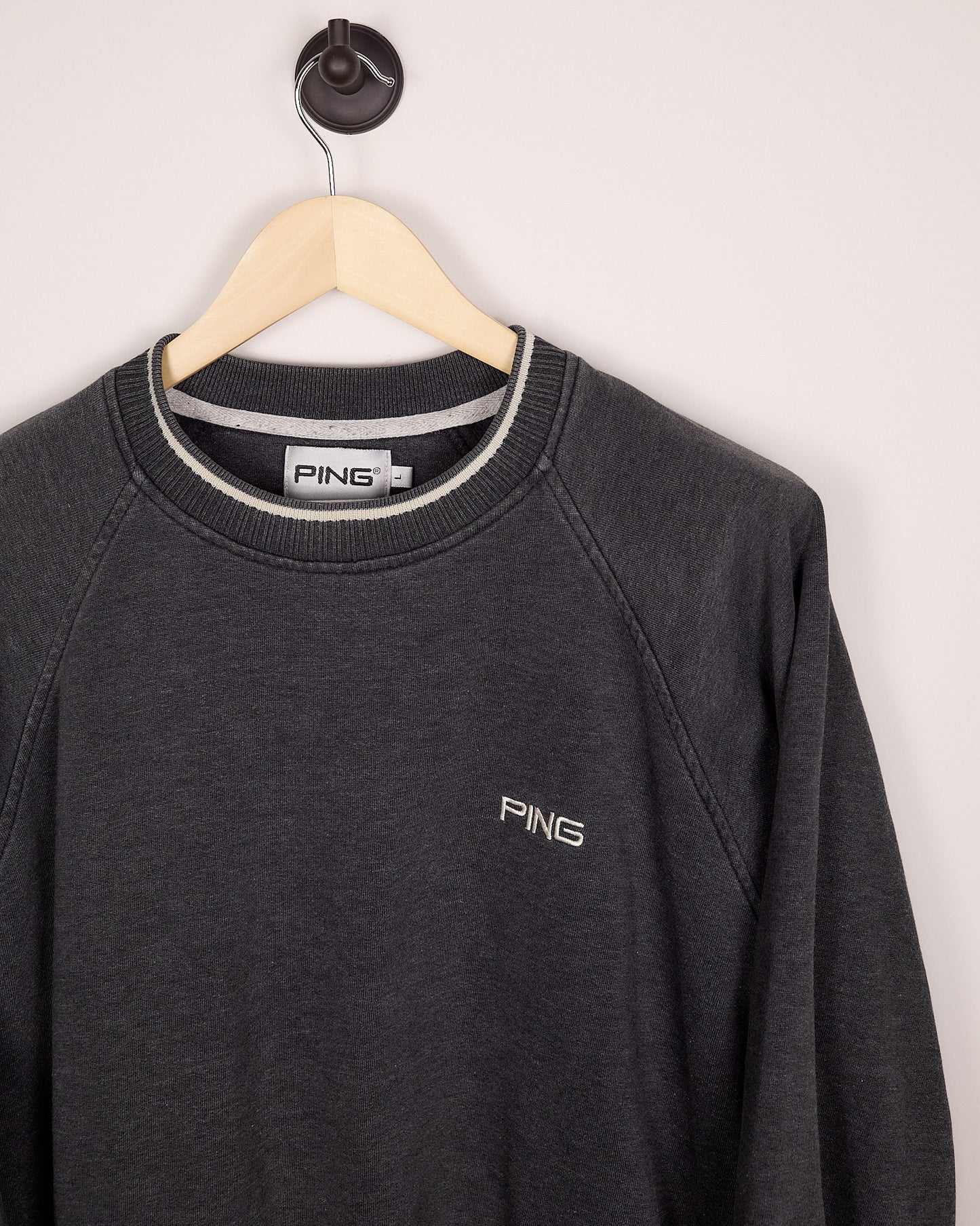 90s Ping Golf Grey/Black Knitwear (L)