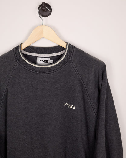 90s Ping Golf Grey/Black Knitwear (L)